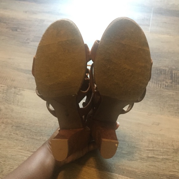 Brown Open Toe Sandals - Picture 3 of 3